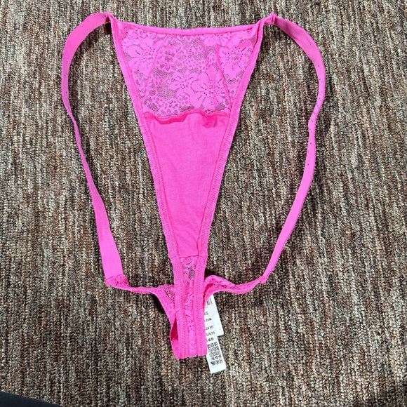 NWT Bundle Victoria’s Secret PINK Lace Thong Panties Size XL - Picture 5 of 9